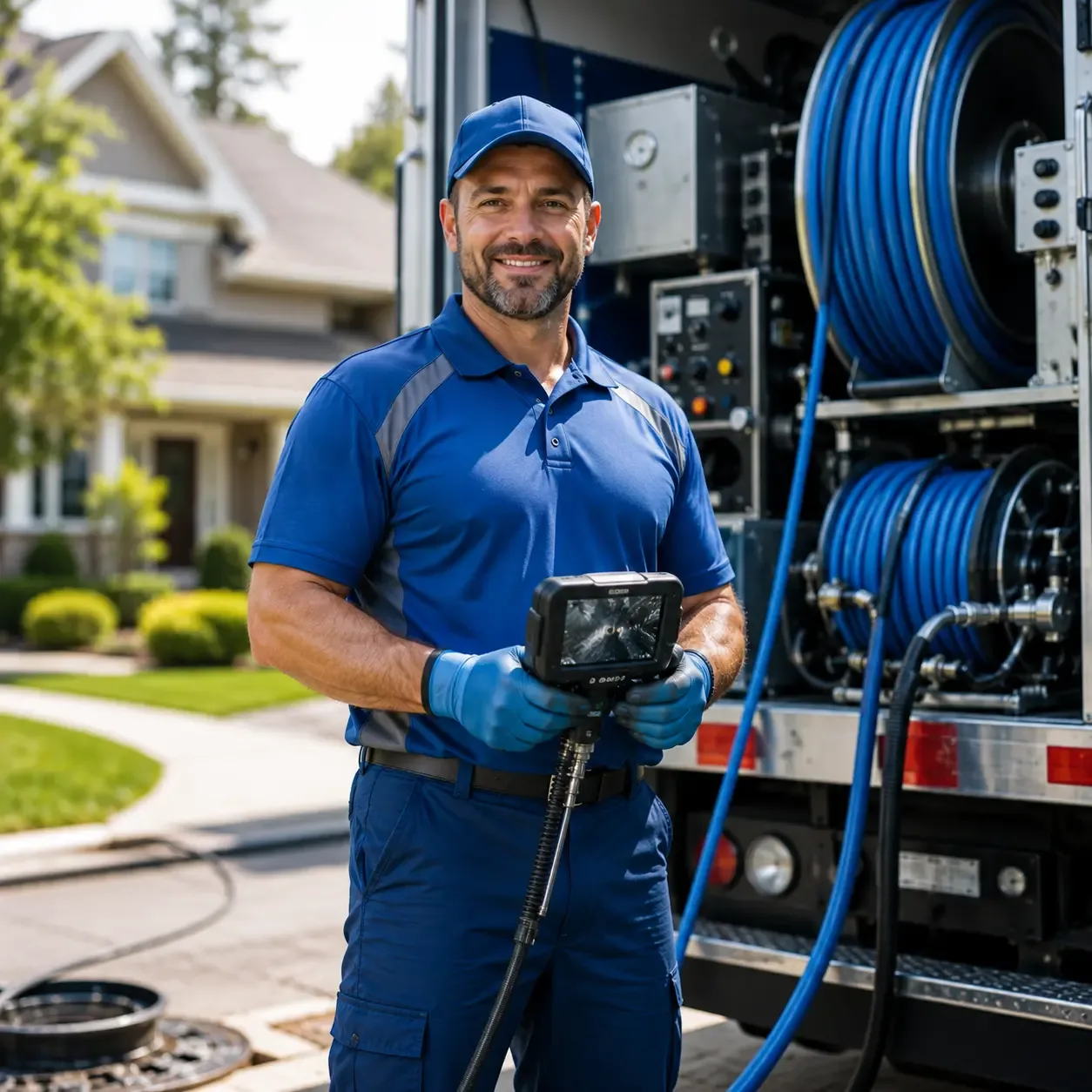 Local outdoor drain cleaning specialists in Rockland, WI